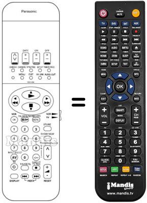 Replacement remote control Panasonic VEQ1956