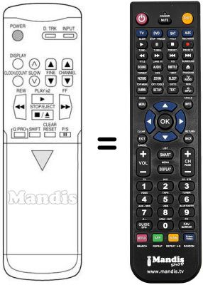 Replacement remote control Samsung VXK336 Replacement remote control Samsung VXK336