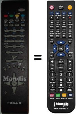 Replacement remote control Finlux 26FLD750