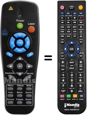 Replacement remote control DX881ST