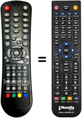 Replacement remote control Mitsai SUP9059