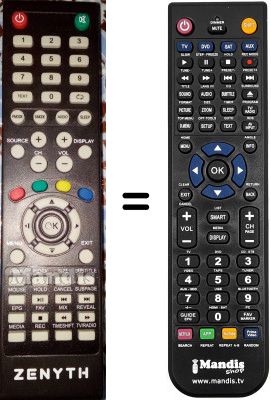 Replacement remote control ZYS40FHD-1