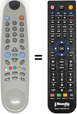 Replacement remote control Daewoo 21CB1T Replacement remote control Daewoo 21CB1T