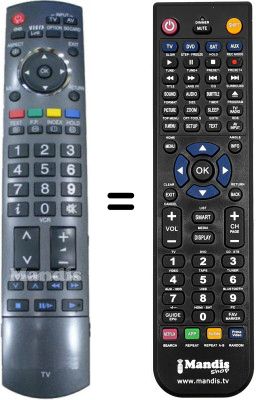 Replacement remote control Panasonic TH-37PX70BA