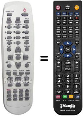 Replacement remote control Daewoo SH7440