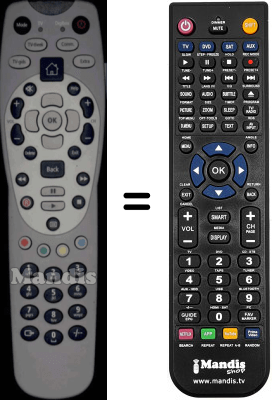 Replacement remote control Adb 2272-501