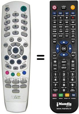 Replacement remote control Shinelco DTD101