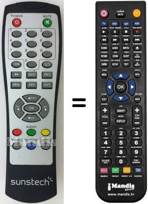 Replacement remote control Sunstech DTB-P460