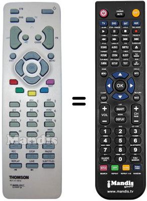 Replacement remote control Thomson DTI2305-SAT-DTT Replacement remote control Thomson DTI2305-SAT-DTT