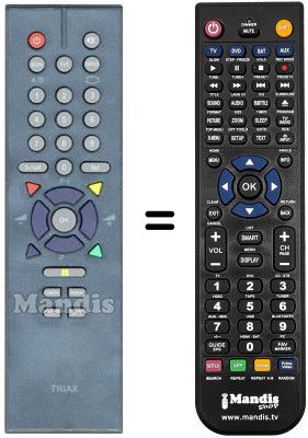 Replacement remote control Triax DVB65S