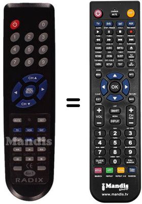 Replacement remote control Radix EPSILON3CI