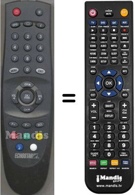 Replacement remote control Echostar DSB1200VIACCESS