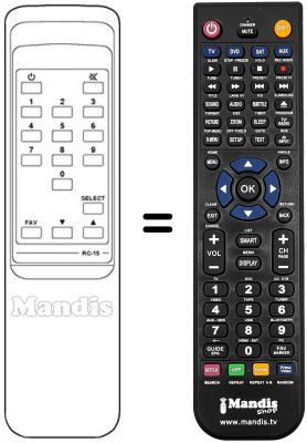 Replacement remote control FRACARRO MST8008