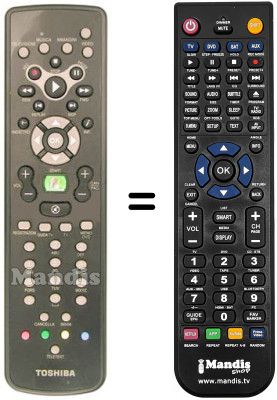 Replacement remote control Toshiba MEDIACENTER