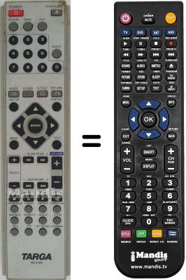 Replacement remote control Targa HC-5100X