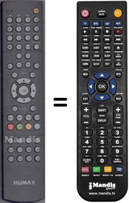 Replacement remote control Humax 2248-004