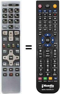 Replacement remote control RCU672