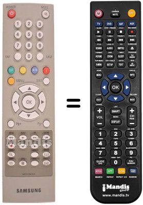 Replacement remote control Samsung DSB9601C Replacement remote control Samsung DSB9601C