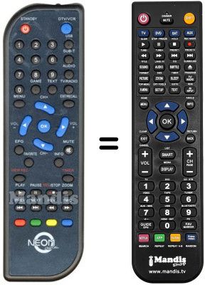 Replacement remote control NEOM NM270TNT