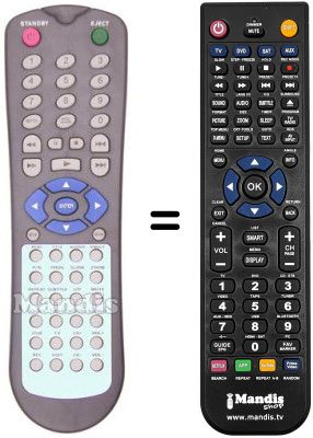 Replacement remote control THES DTH0684R