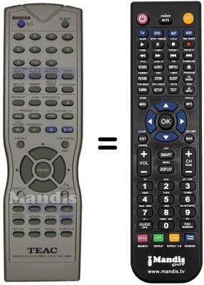 Replacement remote control TEAK PL-D2100