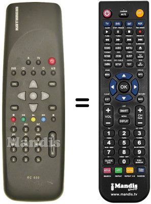 Replacement remote control Kathrein UFD558S