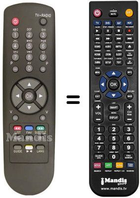 Replacement remote control RC610