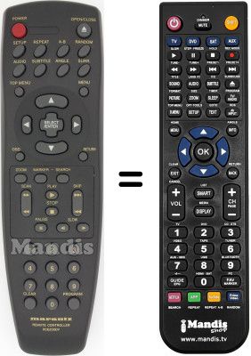 Replacement remote control Marantz DV6200