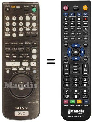 Replacement remote control RMT-D120P