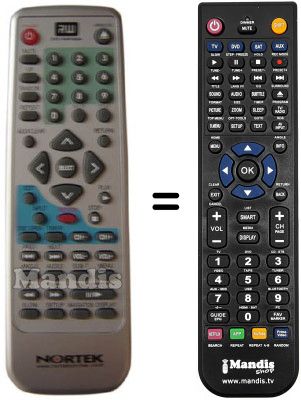 Replacement remote control Nortek RW30X
