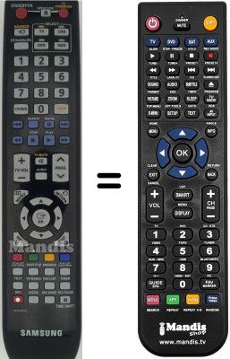 Replacement remote control Samsung DVD-SH897