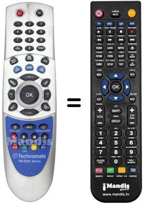 Replacement remote control Technomate TM 5000 SERIES