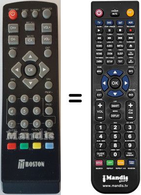 Replacement remote control Engel RT3620TBOSTON