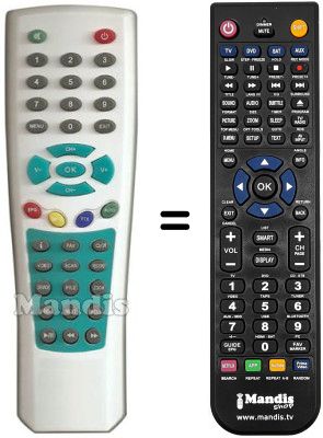 Replacement remote control DIUNAMAI WD-T359SD