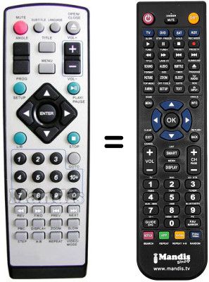 Replacement remote control BIOSTEK XS240PRO