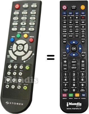 Replacement remote control STOREX AIVX370HDW