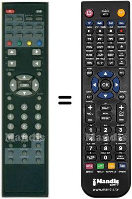 Replacement remote control HVS57638 Replacement remote control HVS57638