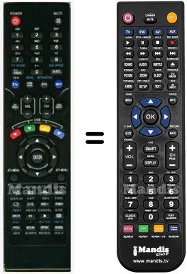 Replacement remote control Kenstar HVS57510