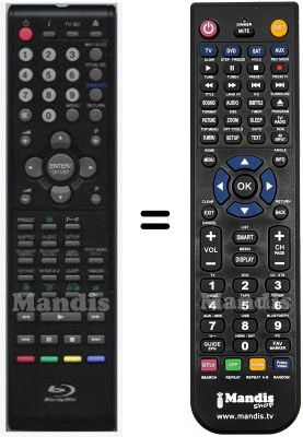 Replacement remote control Orion HVS57522