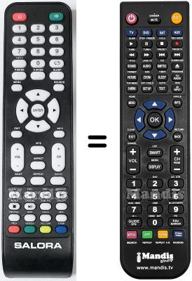 Replacement remote control Salora HVS57439