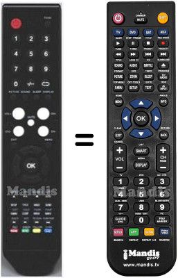 Replacement remote control HVS57580