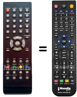 Replacement remote control HVS57327