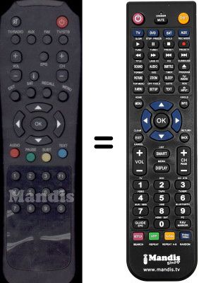 Replacement remote control WHV3191W