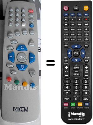 Replacement remote control WHV3269W
