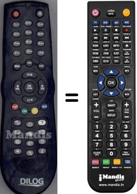 Replacement remote control WHV15692W