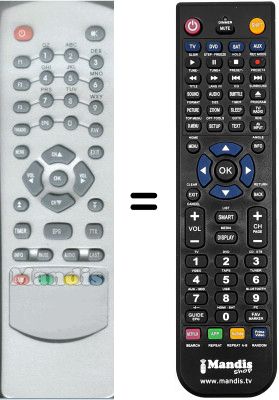 Replacement remote control WHV3992W