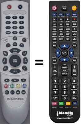 Replacement remote control WHV15348W