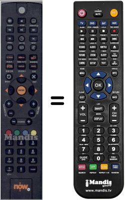 Replacement remote control WHV14569W