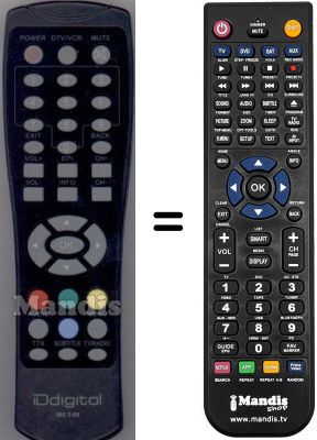 Replacement remote control WHV12399W
