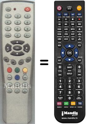 Replacement remote control WHV3993W